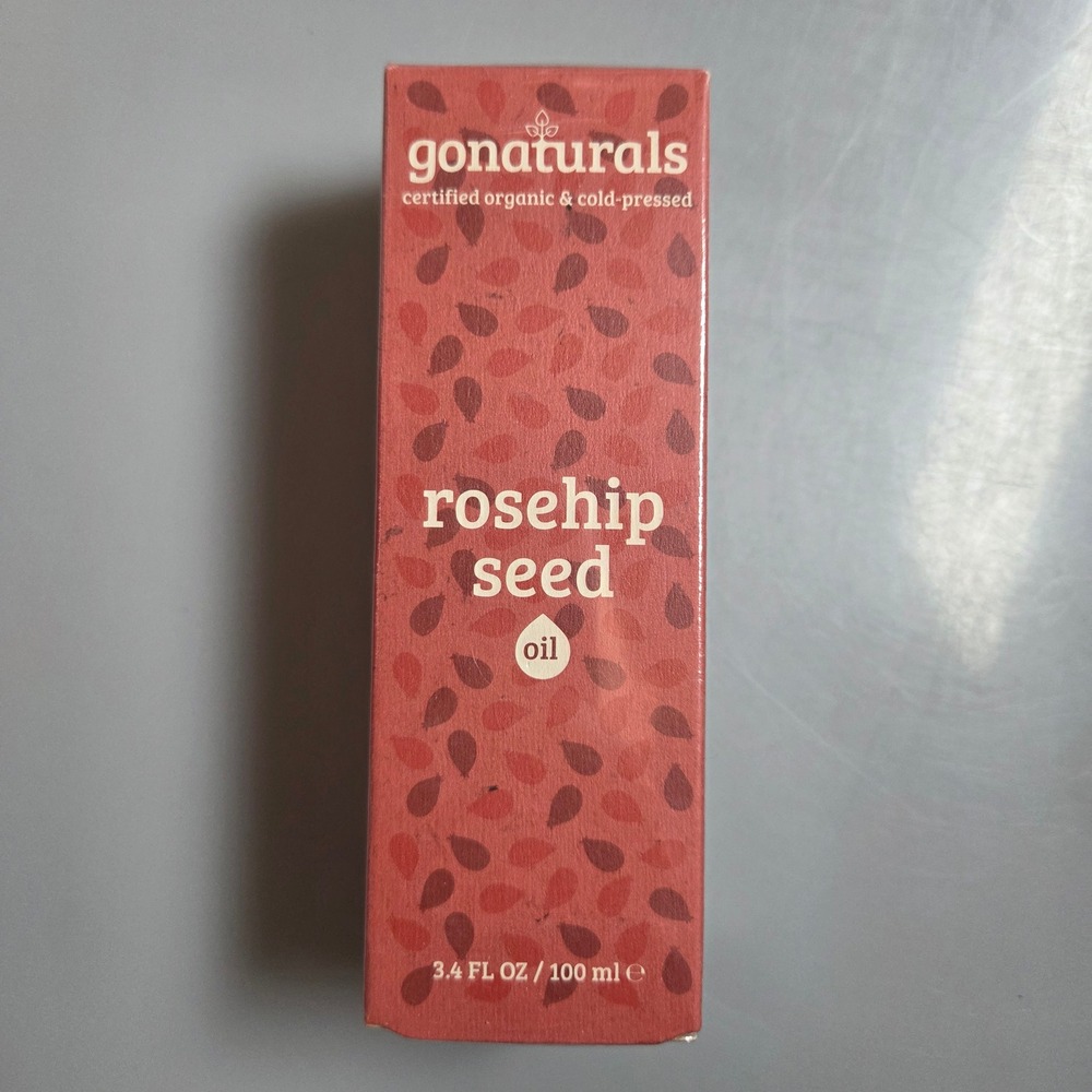Gonaturals Certified Organic Cold-Pressed Rosehip Seed Oil 3.4 fl oz 100ml NEW - Picture 1 of 4